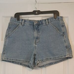 VINTAGE Tommy Hilfiger Y2K Light Blue Jean Shorts Size 12
